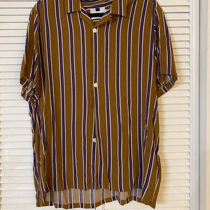 Men’s shirt sleeve top man button up